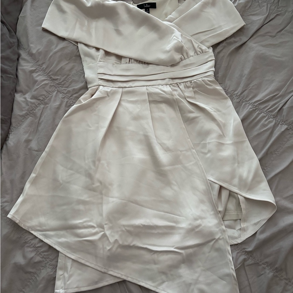 Lulu's Cream Long Sleeve Dress